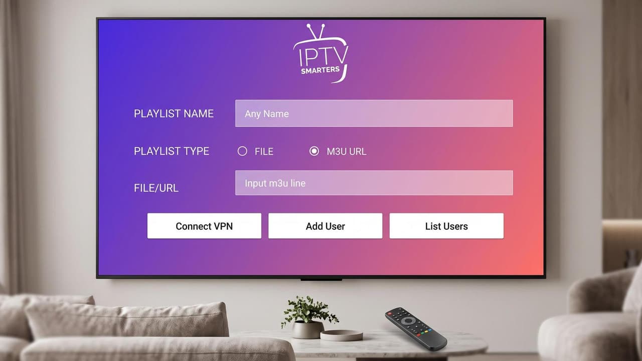 Playlist M3U IPTV : lien de connexion utilisé par une application pour charger les chaînes.