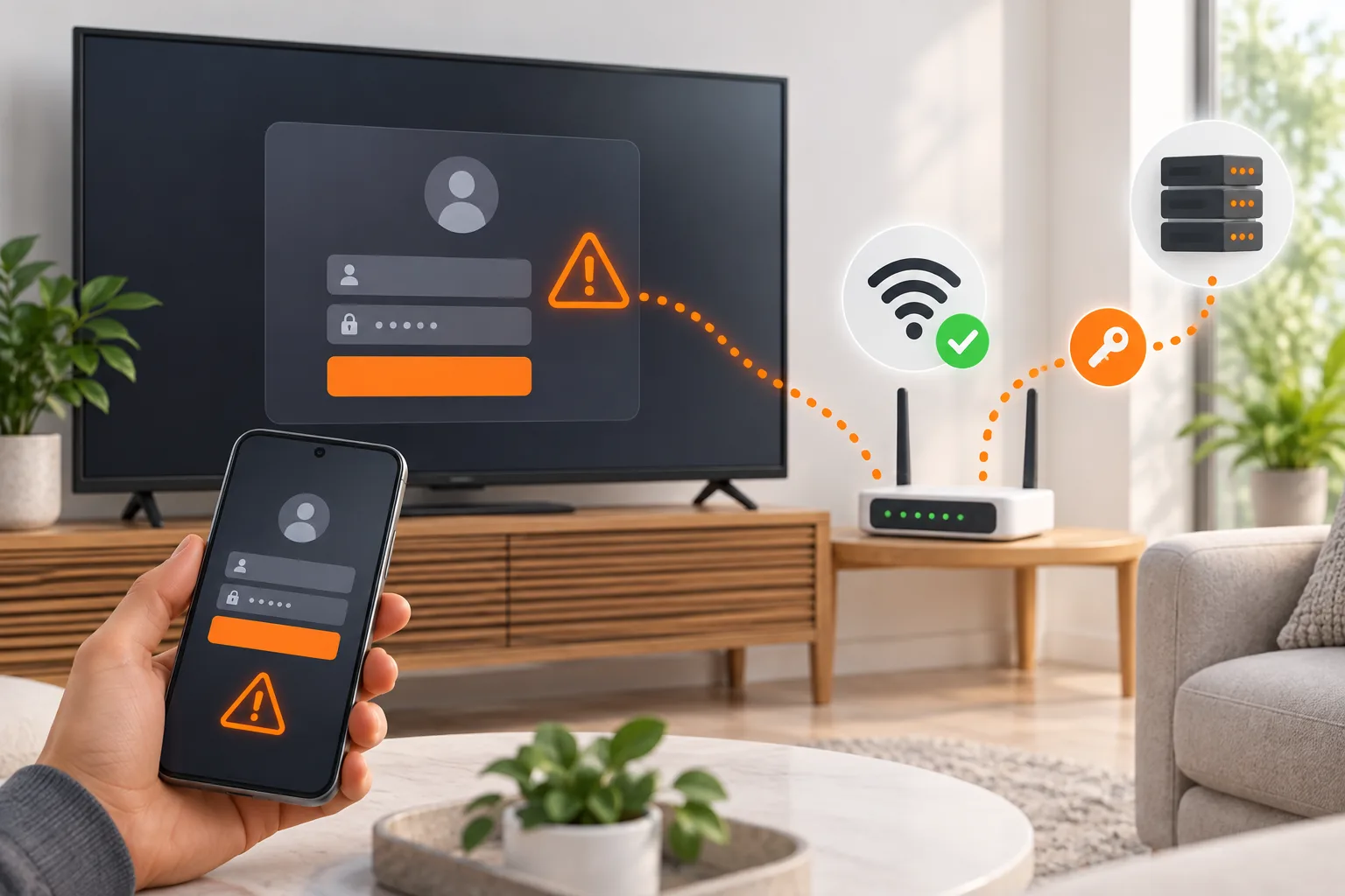 Diagnostic d’une erreur de connexion IPTV Smarters sur TV et téléphone : réseau Wi-Fi, identifiants et serveur